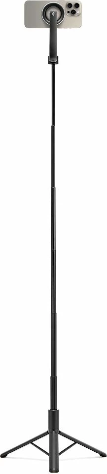 Selfie palica s MagSafe, Bluetooth, zložljiv tronožec Spigen S580W, črn