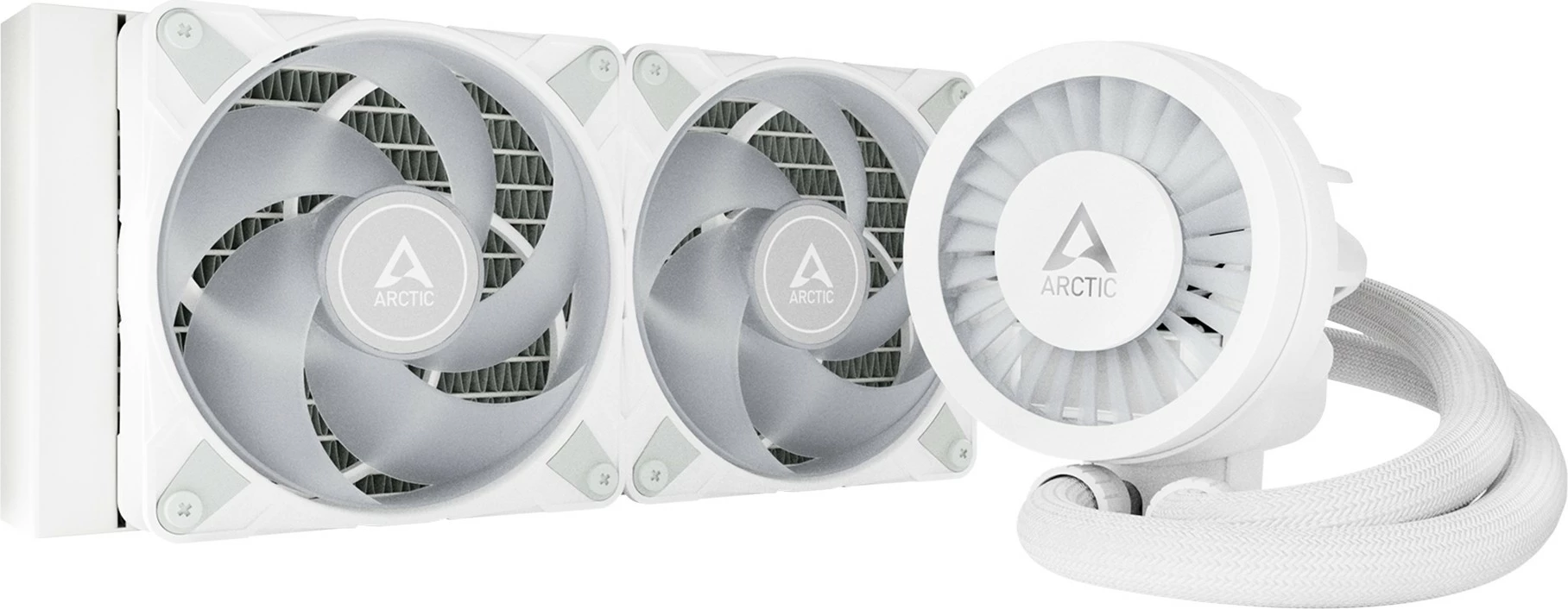 Vodna hladilna enota za CPU ARCTIC Liquid Freezer III 240 A-RGB, 12 cm, 48,82 CFM, bela