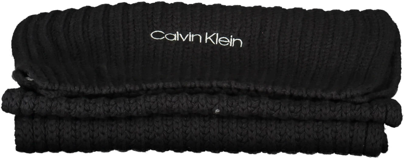 Šal Calvin Klein za ženske, črn