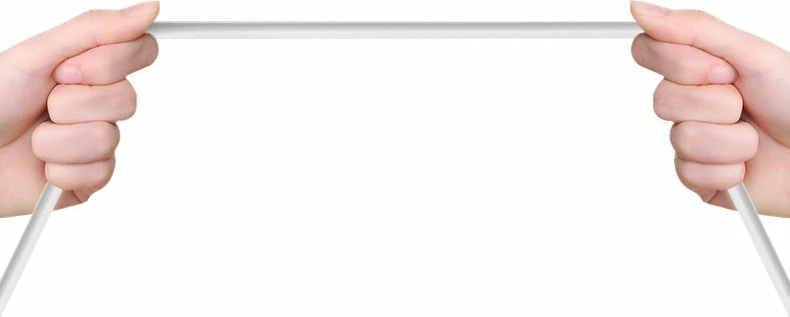 Micro USB kabel 2 m, 2,4 A, bel — Dudao L4M