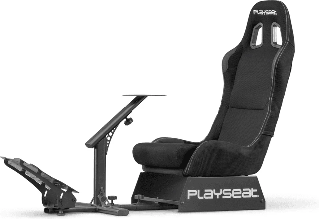 Gaming stol z nosilcem za volan in pedala, nastavljiv, črn — Playseat EVOSB REM.00004