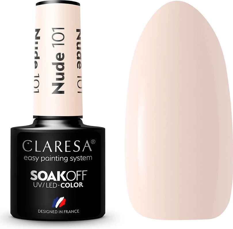 Lak za nohte Claresa 101 Nude 5 g, za ženske