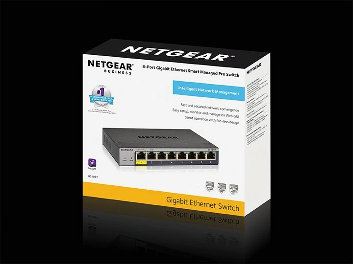 Upravljani switch NETGEAR GS108Tv3, L2, Gigabit Ethernet, polni duplex