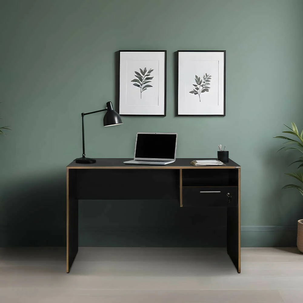 Delovna miza anthracite in hrast, Hanah Home Cms-510-Ax-1