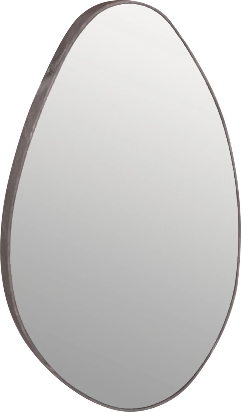 Stensko ogledalo kaplja FH4488.02 MDF okvir v sivi barvi marmorja 50x80H cm