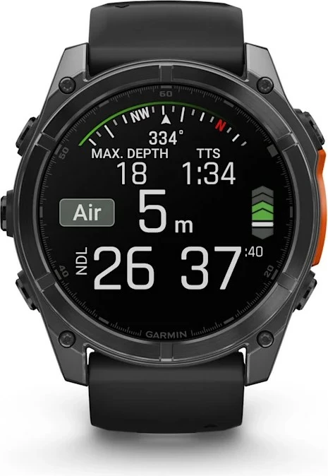 Pametna ura Garmin Fenix 8, 32GB, AMOLED, GPS, črna