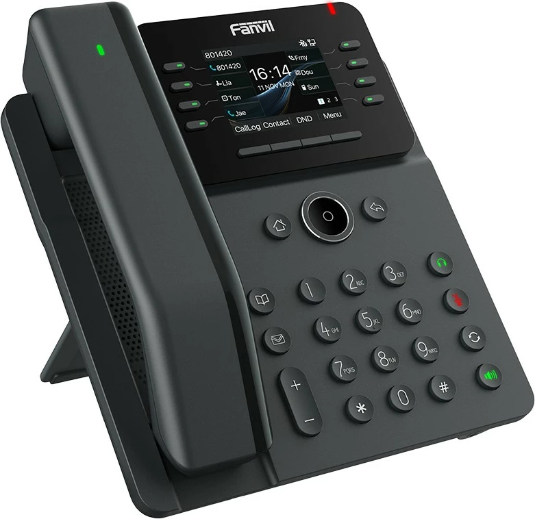 IP telefon Fanvil V62 Pro, Dual Gigabit PoE, črn