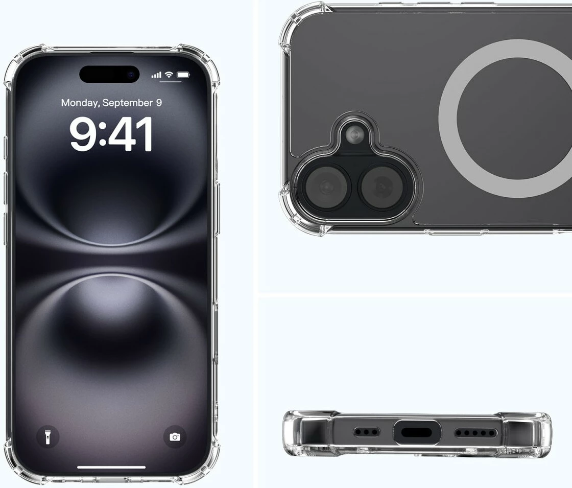 Prosojen ovitek za telefon 4smarts Hybrid Case Ibiza za iPhone 17