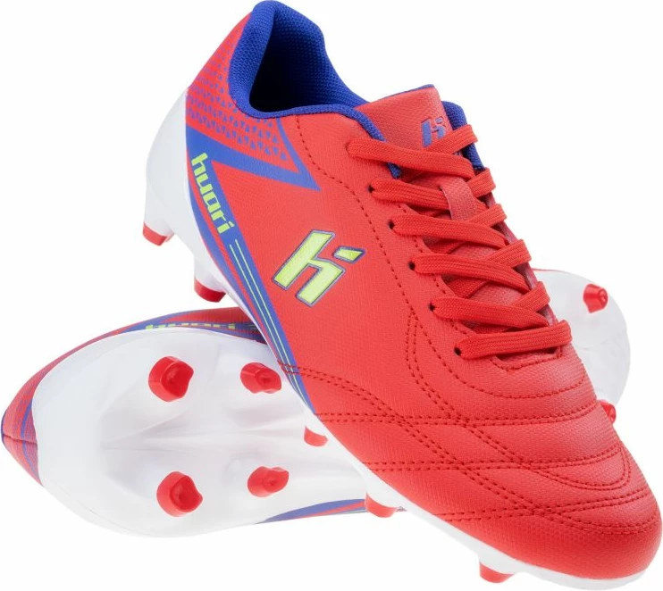 Futbalski copati za otroke Huari, rdeči
