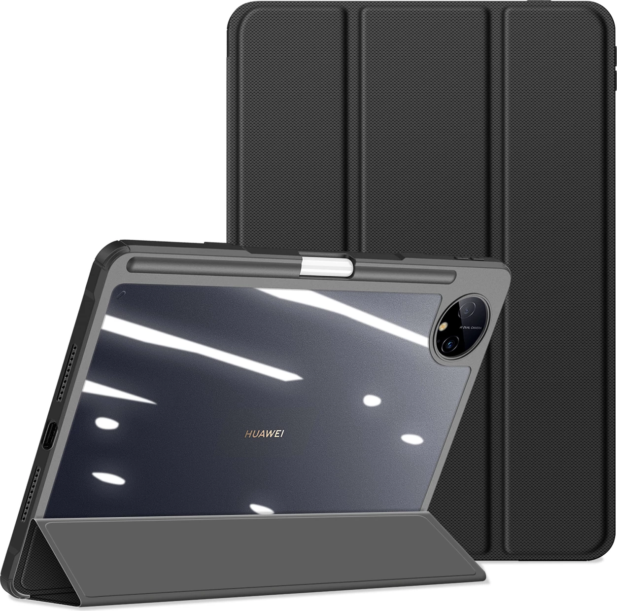 Ovitek za tablico Dux Ducis Toby za Huawei MatePad Pro 11'' (2022), z oporo, samodejno spanje, črn
