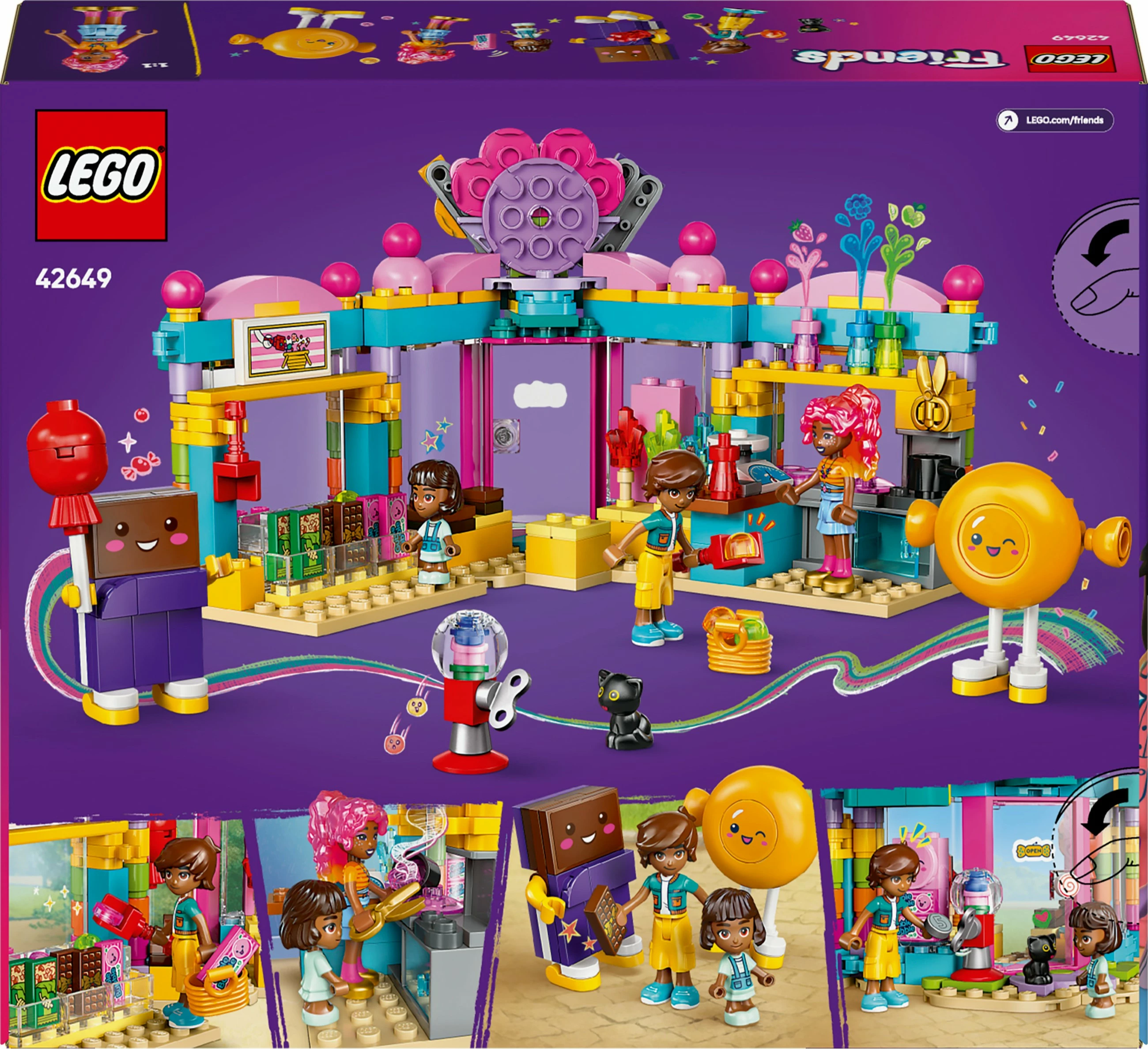 Set za gradnjo LEGO Friends Heartlake City Sweet Shop, 376 kosov, večbarven