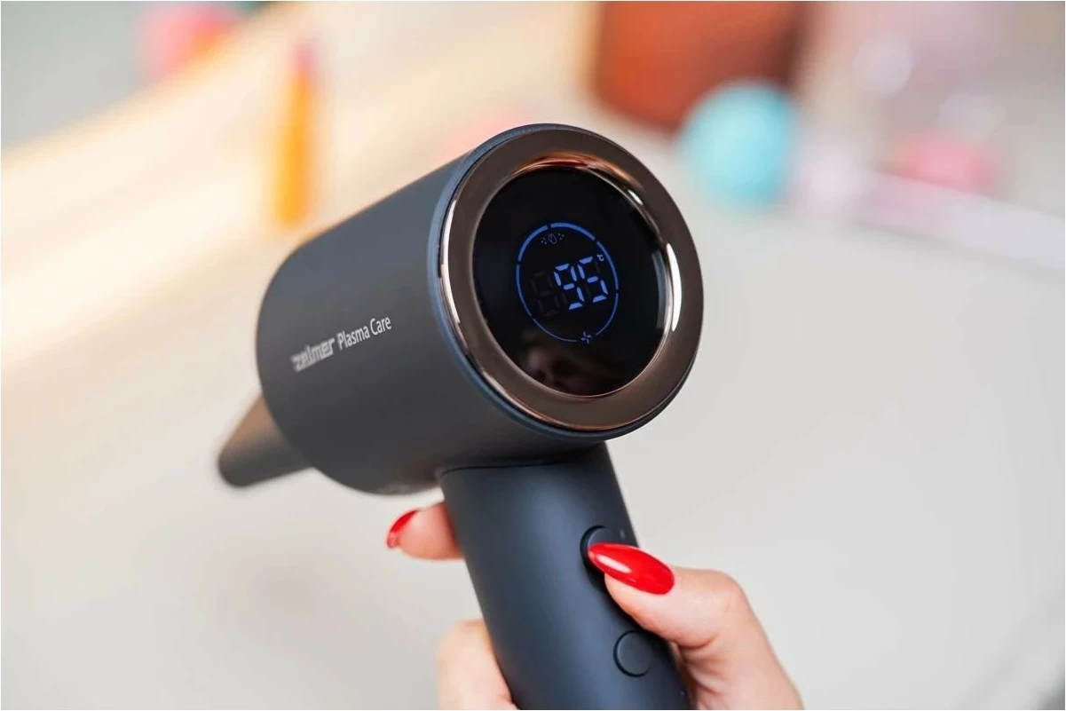 Sušilnik za lase, Zelmer ZHD9004, 1600 W, LED zaslon, BLDC motor, črn