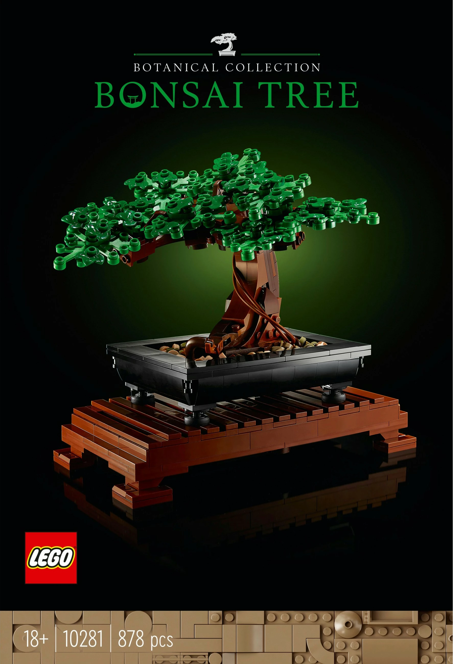 Set za izdelavo bonsaja LEGO Creator Expert, 878 kosov, plastika, večbarven