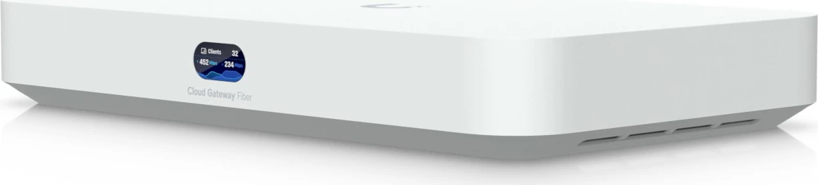 Router Ubiquiti UniFi Cloud Gateway Fiber, 4x2,5G, 1x10G, 2xSFP+, PoE+, bela