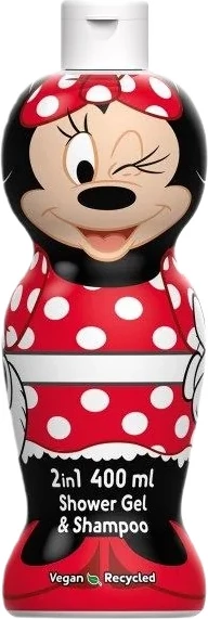 Dvofunkcijski gel za prhanje in šampon Air-Val Minnie Mouse za otroke, 400 ml