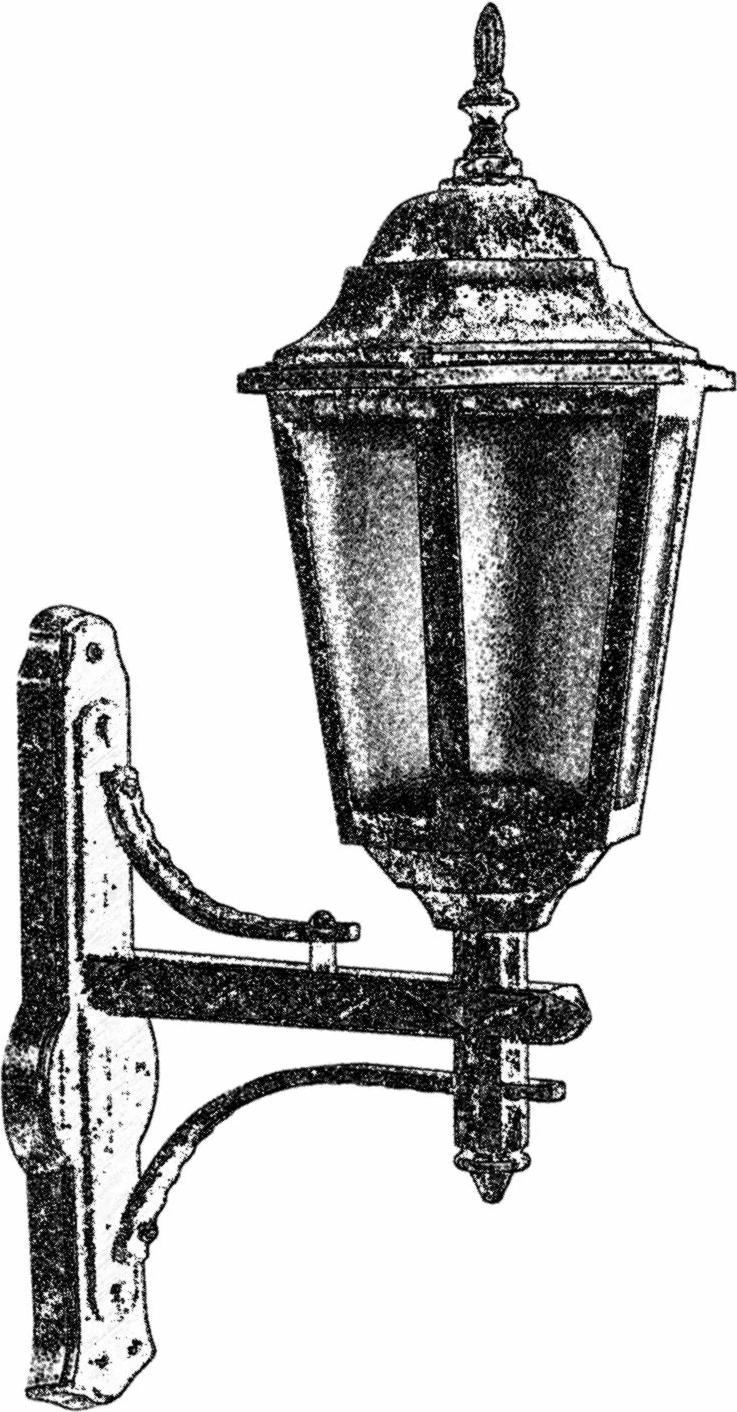 Zunanja stenska svetilka Opviq BAP-68188-BKR, 70 cm, rjava