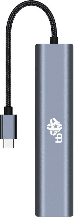 Adapter USB-C 6 v 1 TB, HDMI, 3x USB 3.0, PD, RJ-45, grafit