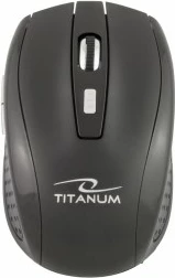 Brezžični miš Titanium TM105K, 1600 DPI, črn
