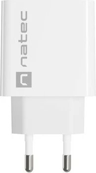 Stenski polnilnik, Natec Ribera, 1x USB-C, 20W, bel