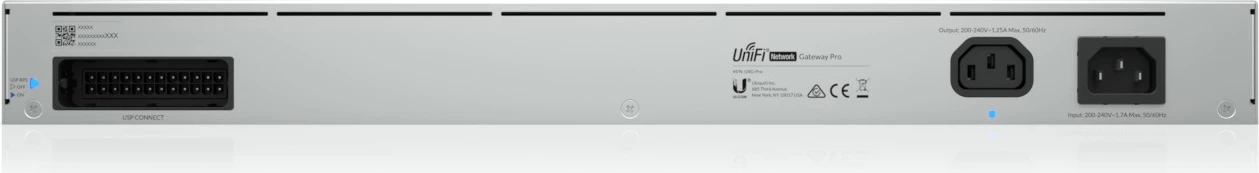 Gateway varnostni Ubiquiti Pro, 1U, alumin, montaža v rack, LAN, Power, 1700 MHz, 2048 MB