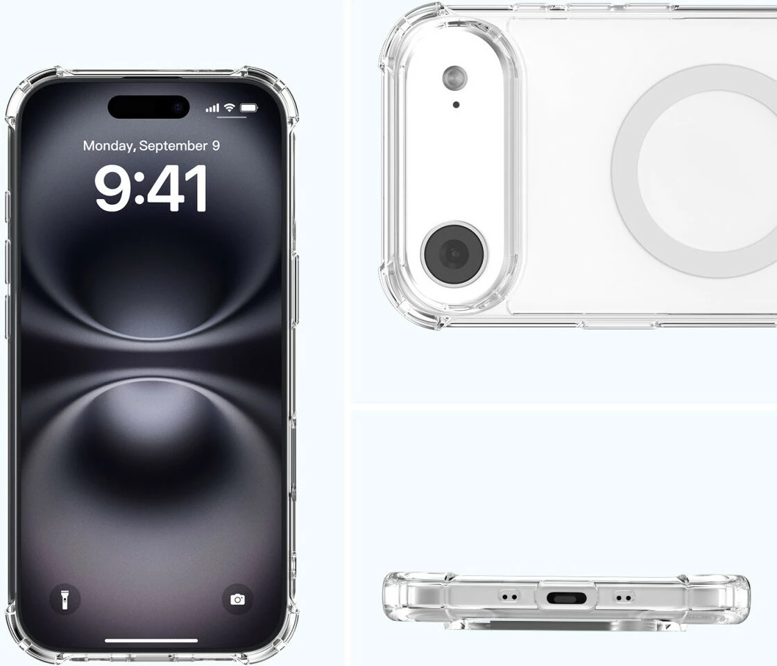 Ovitek za telefon 4smarts Hybrid Case Ibiza za Apple iPhone Air, prozoren