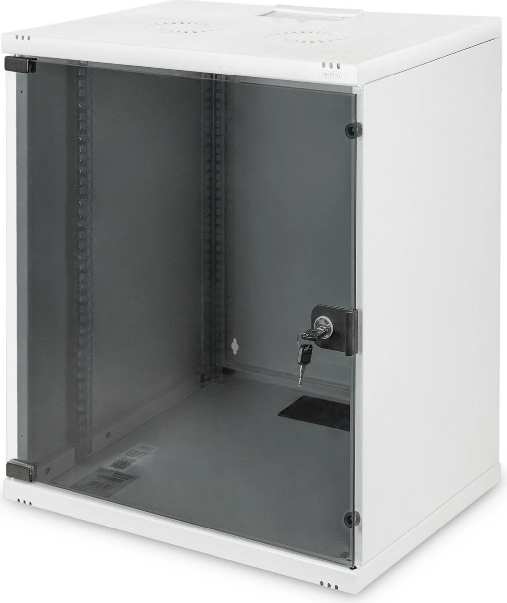 Stenska omara 12U, 19", steklo, siva - Digitus SOHO
