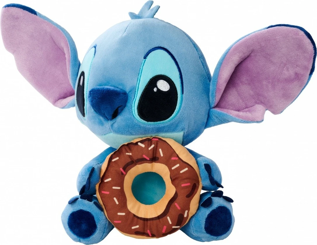 Plišasta igrača s krofom Disney Stitch, Simba, 25 cm, večbarvna