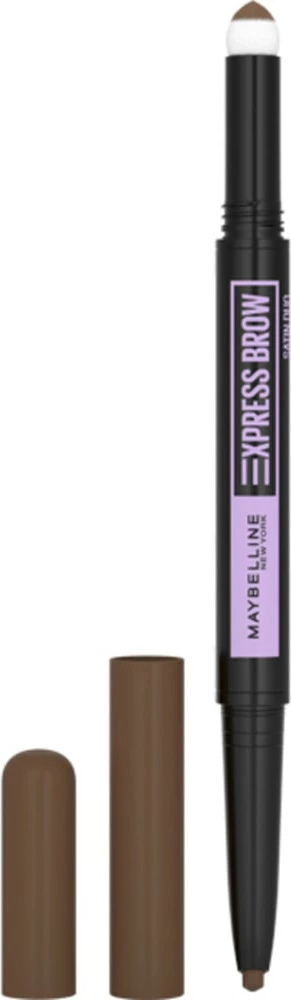 Svinčnik za obrvi, obojestranski Express Brow Satin Duo Maybelline, 025 Brunette, za ženske, 0,71 g