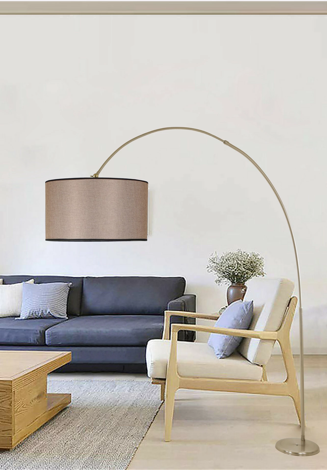 Stojalna svetilka, Opviq 8544-7, temno wicker