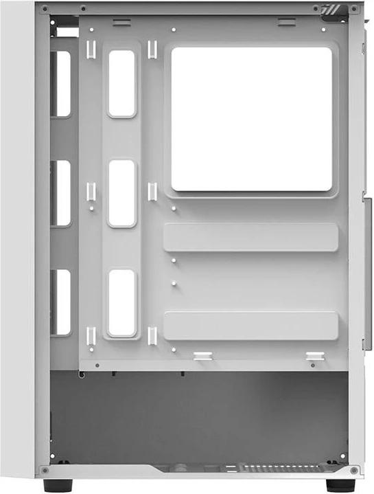 Računalniško ohišje, srednje (Mid Tower), s kaljenim steklom, brez ventilatorjev, belo — Darkflash A290