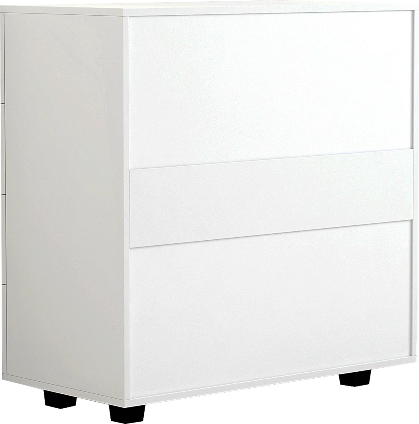 FH8996.03 omara s 4 predali, bela, melamin, 80x40x83H