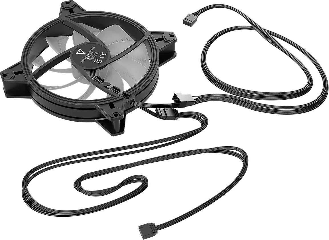 ARGB ventilator MODECOM FAN-APEX-140S-ARGB-100, 140 mm, črn