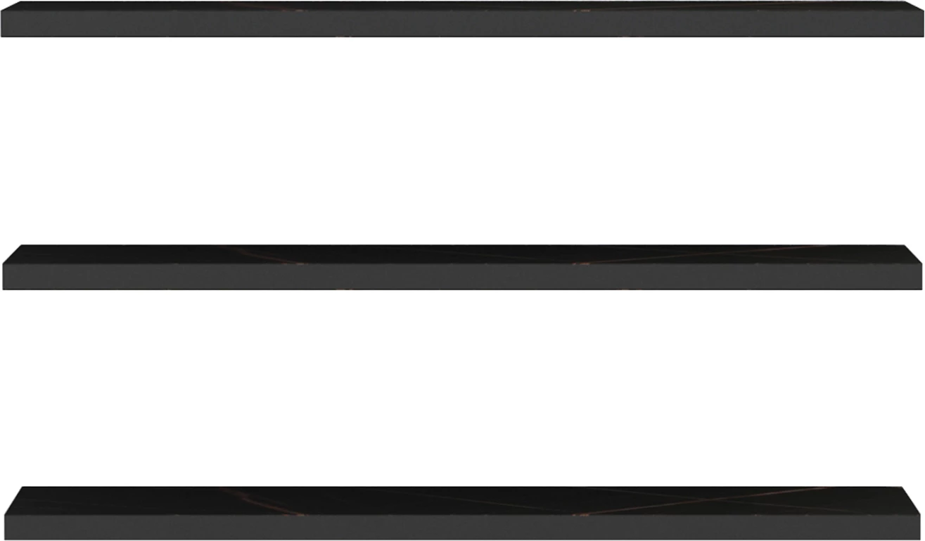 Stenske police Cassius FH8966.13 melamin v črnem marmorju 60x14,5 cm