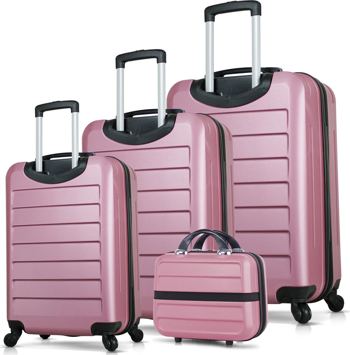 Set kovčkov (4 kosi), rožnato-zlata, Zoozie Bags 8442