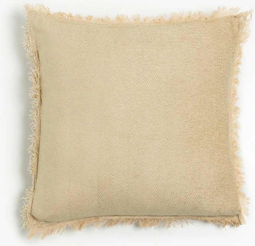 Dekorativni vzglavnik, poliester, bež, 45x45 cm RASUL