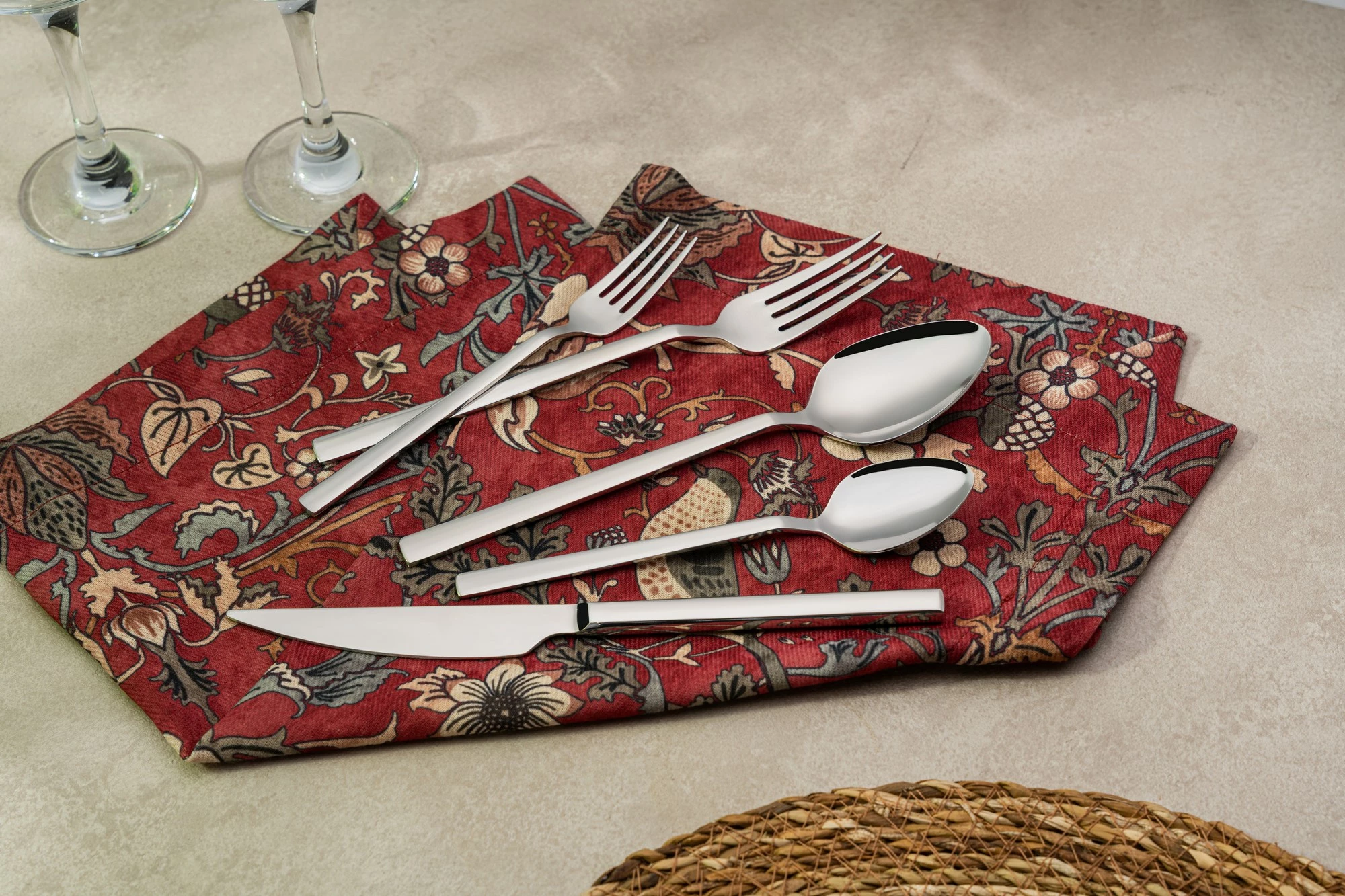 Set 20-delnega jedilnega pribora, krom, Hermia Concept CBK20CH