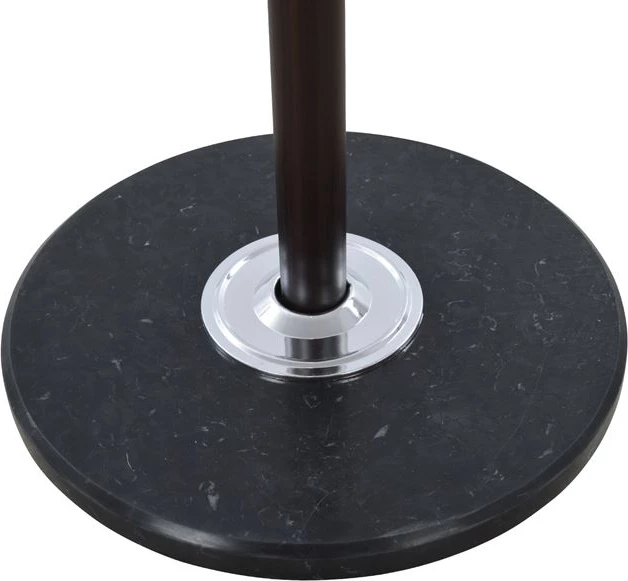 Klobuk/plašč stojalo kovinsko SHIA FH0038.05 vrtljivo oreh z črno marmorno osnovo Φ37x170Η cm