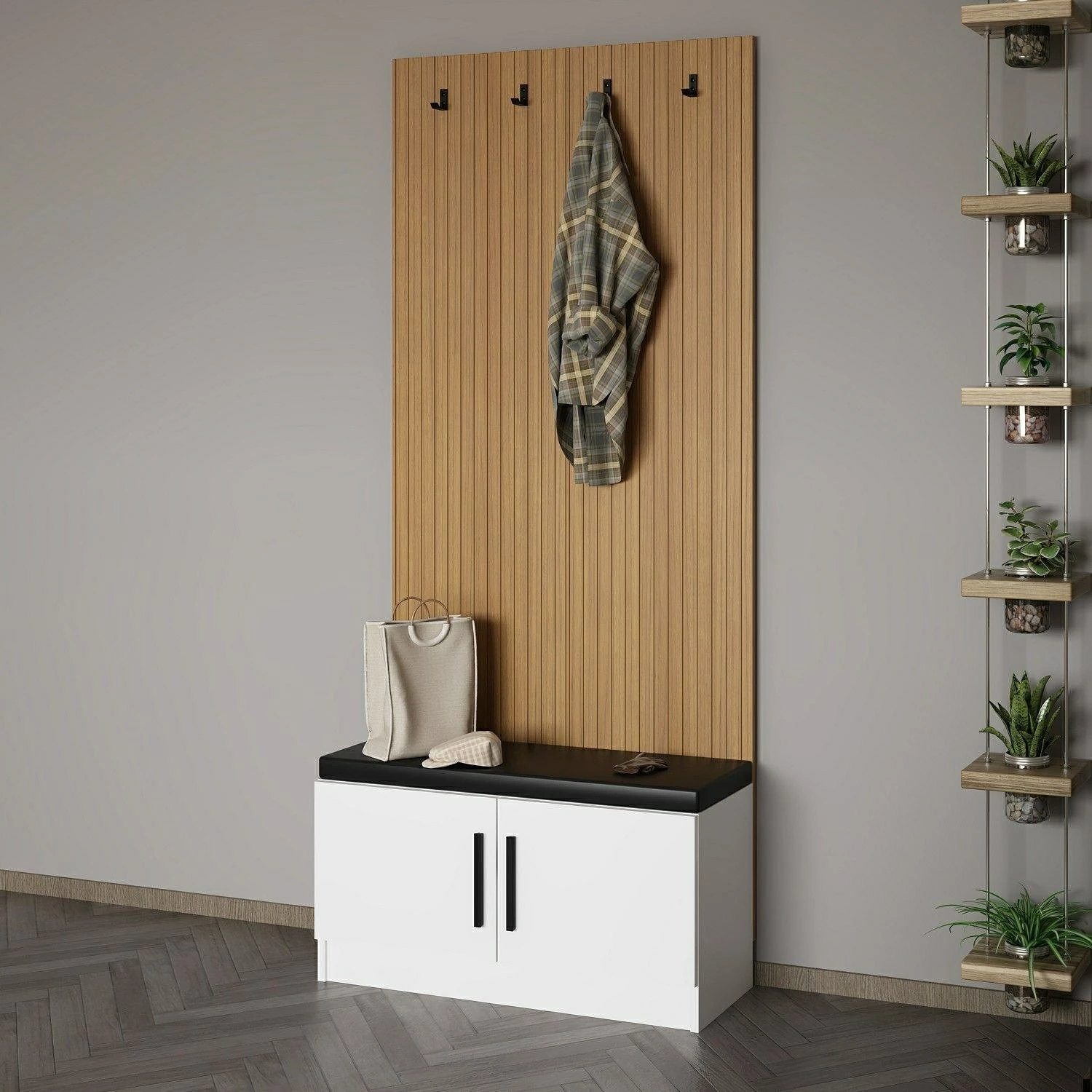 Stojalo za predsobo, belo, Skye Decor Noah - 8287