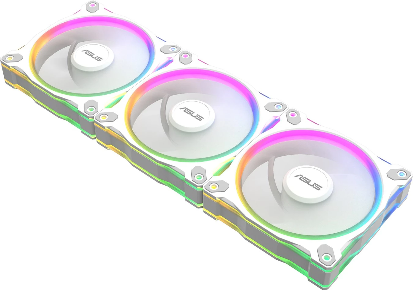 Set ventilatorjev za ohišje, ASUS Prime MR120 Fan ARGB Reverse, 12 cm, 3 kosi, bel