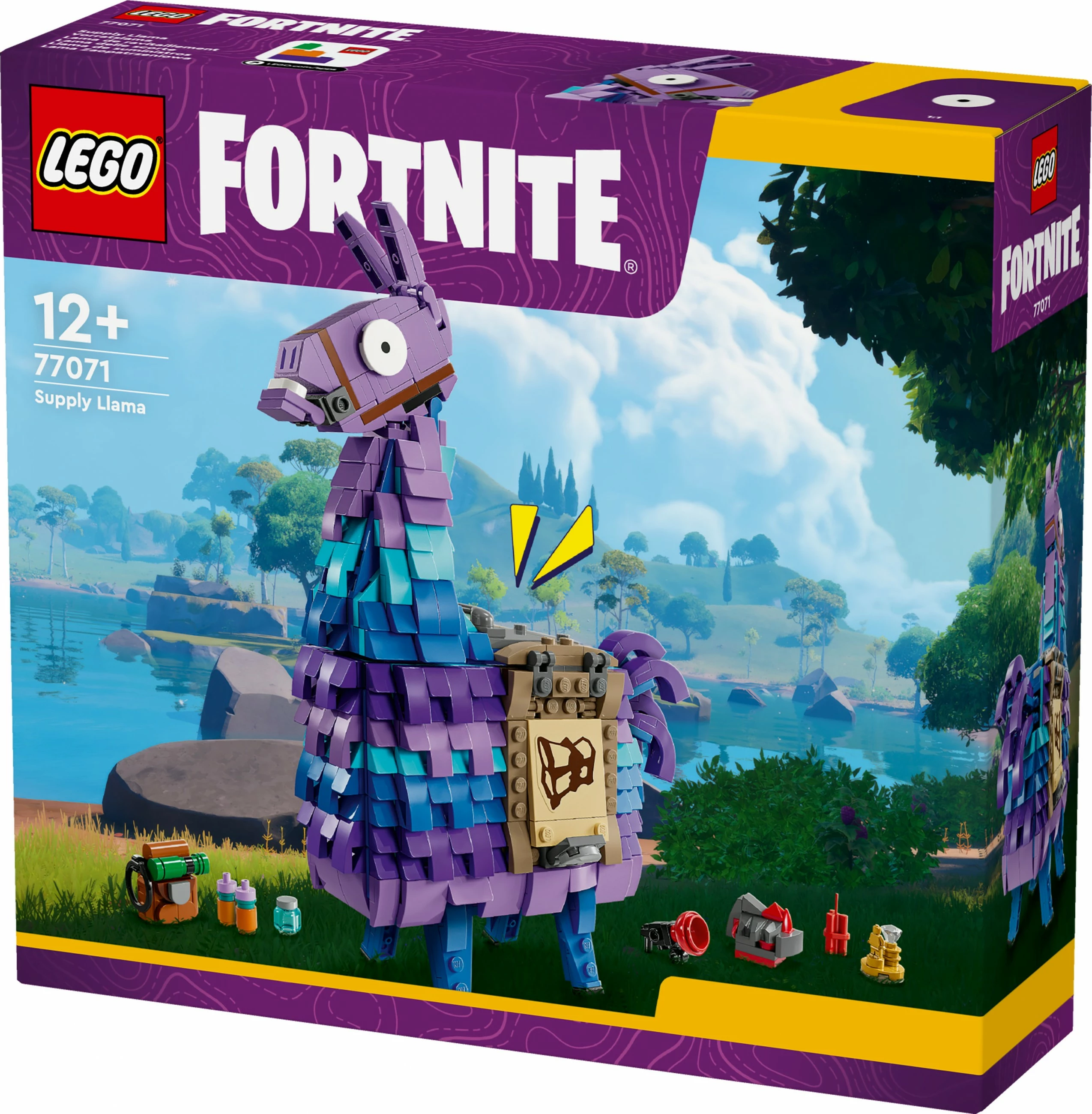 Set gradnje Supply Llama LEGO Fortnite 77071, 691 kosov, večbarven