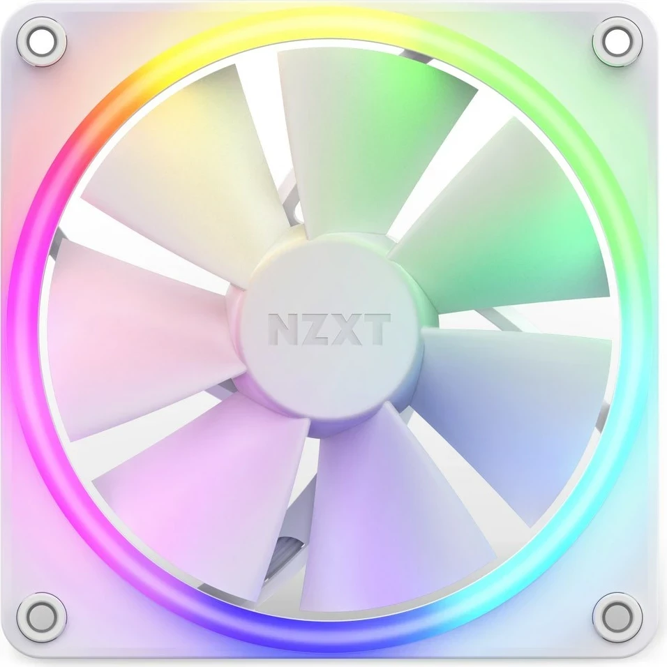 Ventilator za ohišje 12 cm NZXT F120 RGB, bel, 1 kos