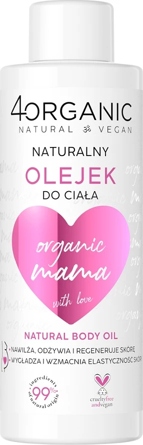 Naravno olje za telo za ženske Organic Mama 125 ml