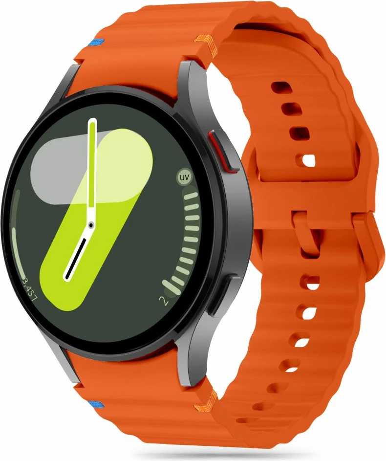 Silikonski pašček za pametno uro Tech-Protect za Samsung Galaxy Watch 4/5/5 Pro/6/7/FE, oranžen