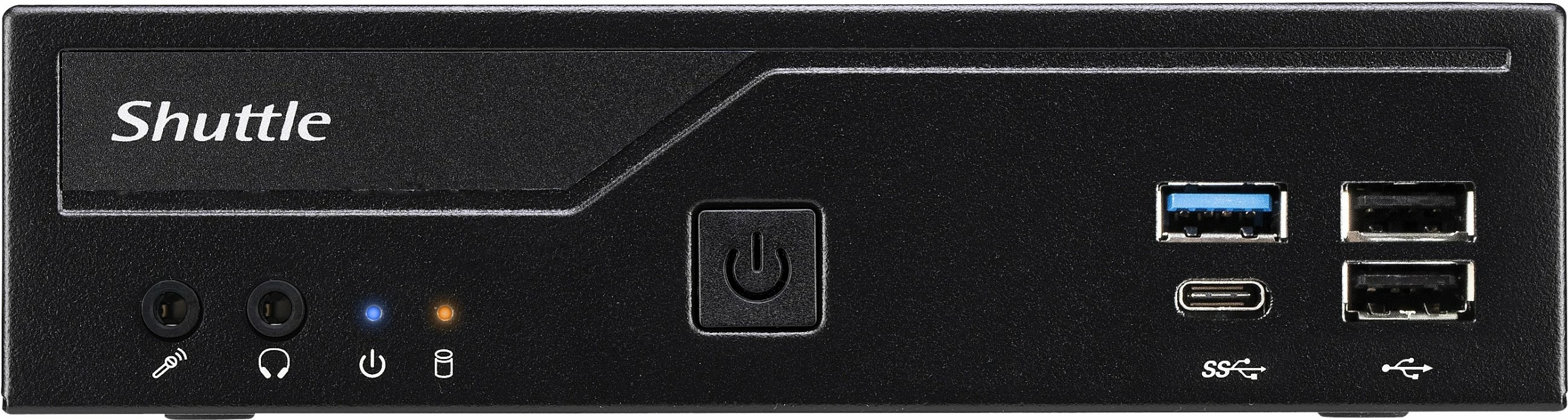 Kompakten Mini PC barebone Shuttle DH610, LGA 1700, 64 GB, črn