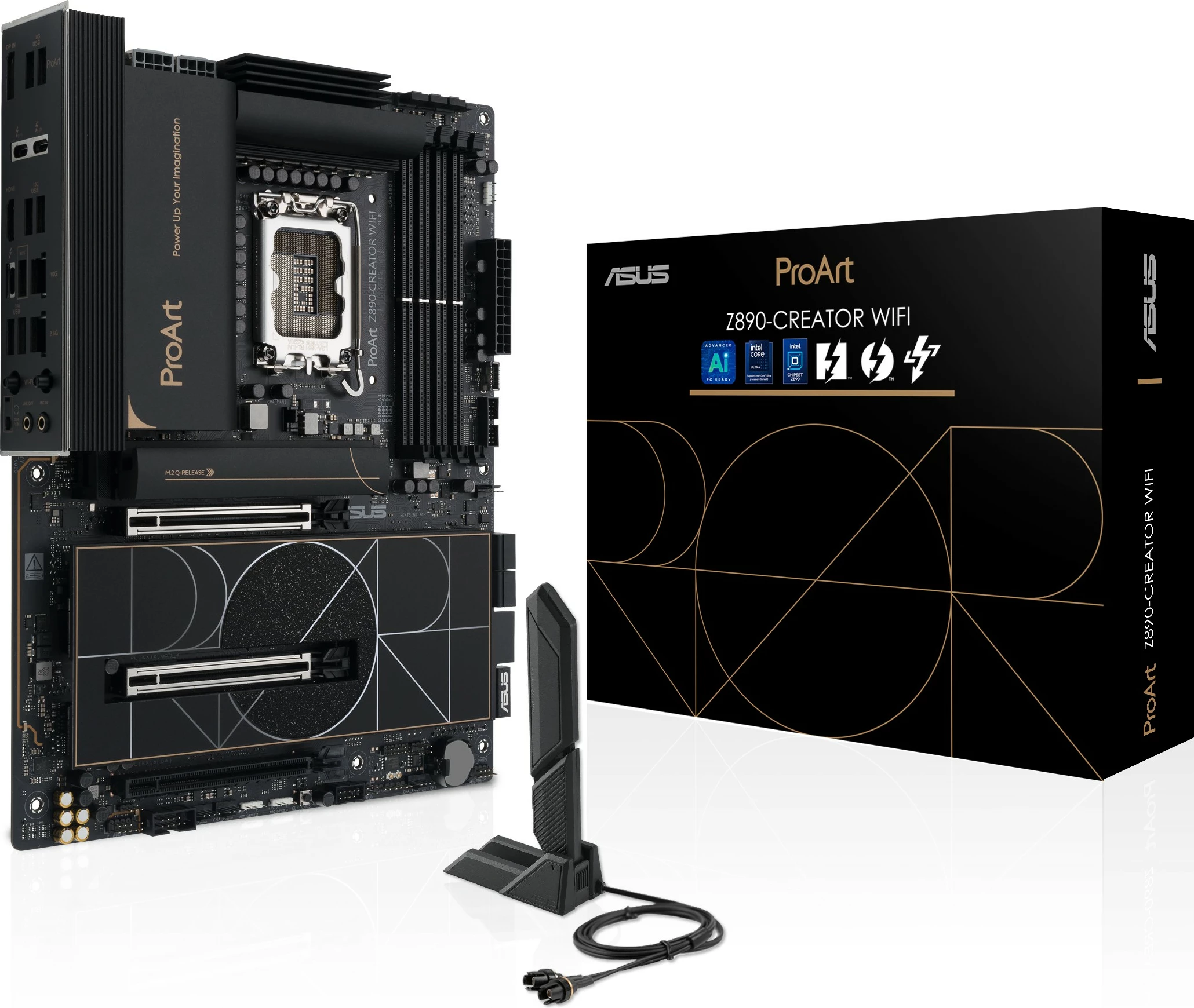 Matična plošča PROART Z890-CREATOR WIFI, ASUS, Intel LGA 1851, DDR5 192 GB, črna