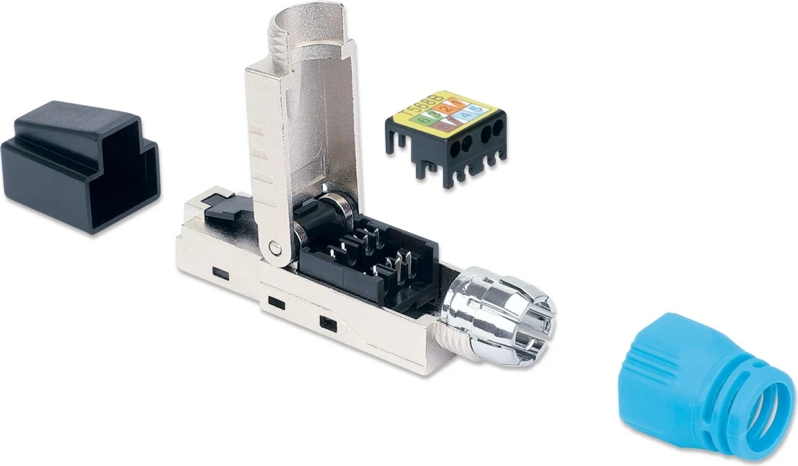 Modularni konektor RJ45 Cat8.1, brez orodja, Intellinet 791199, STP