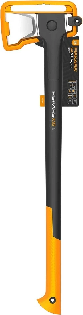 Sekač za cepitev drv, Fiskars X-series X32, 2,44 kg, črn/oranžen/kovina