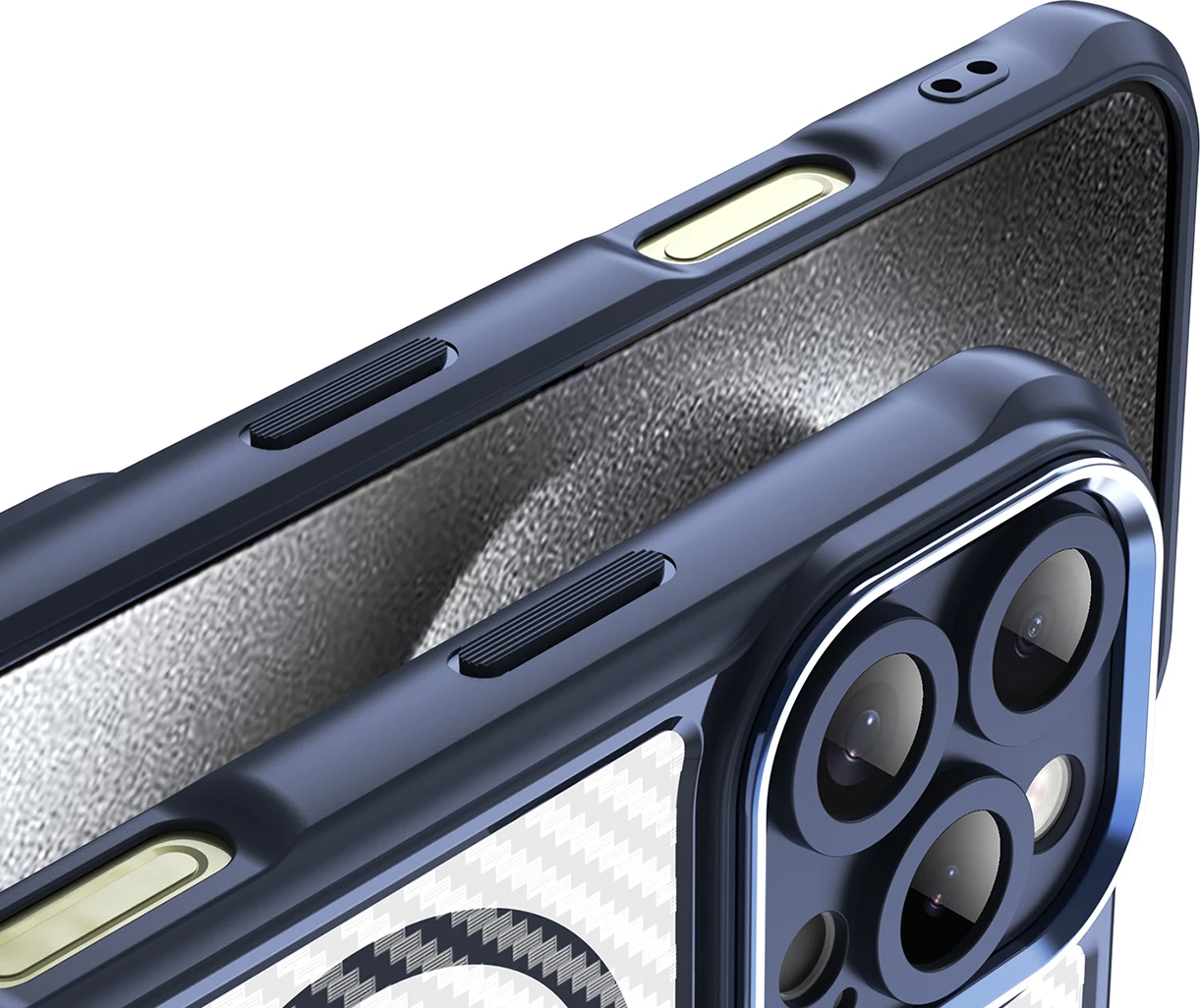 Silikonski ovitek za telefon Hurtel Leading Series MagSafe za iPhone 16 Pro Max, moder