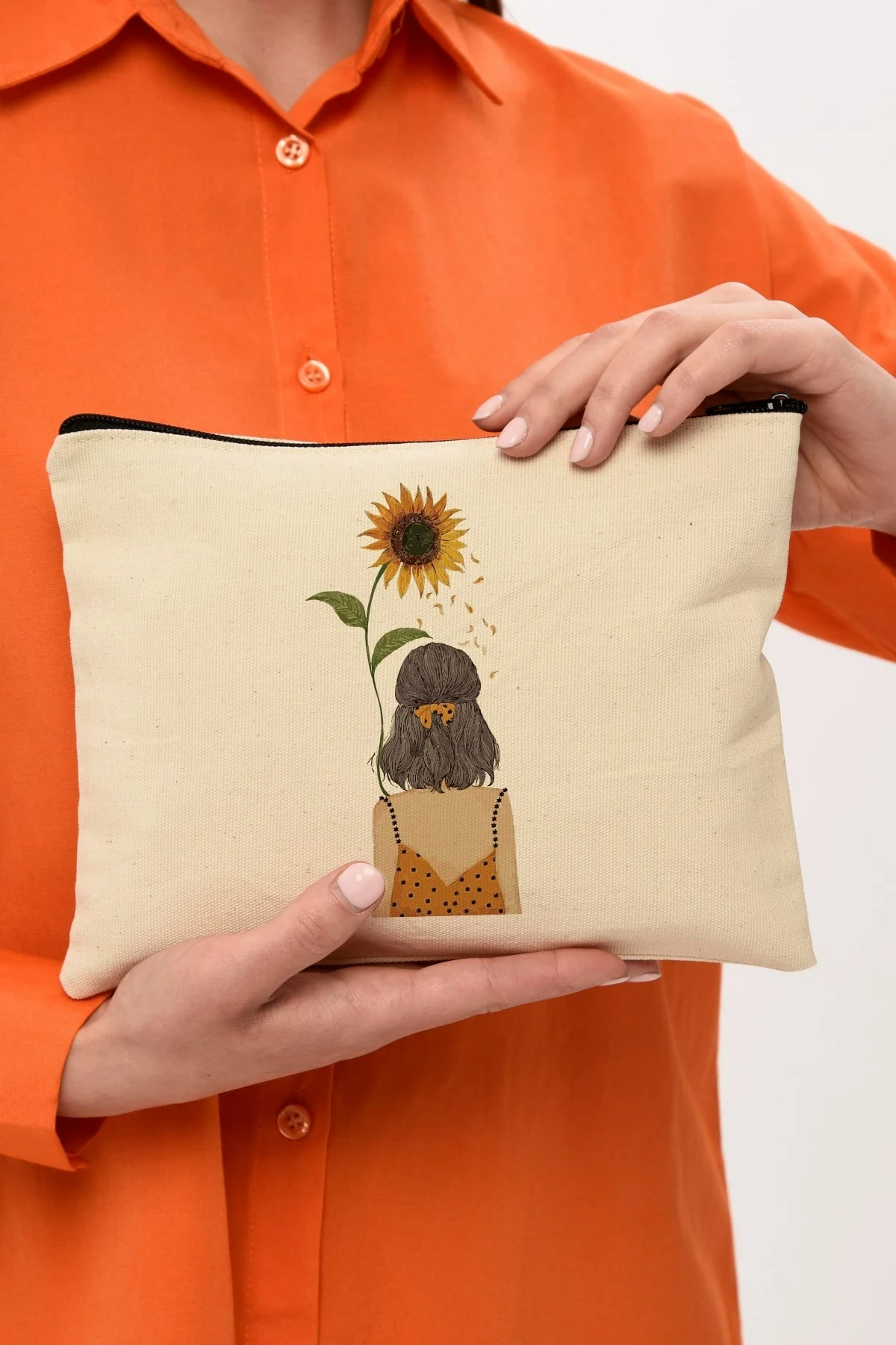 Kozmetična torbica Zoozie Bags, krem, 25 x 18 cm