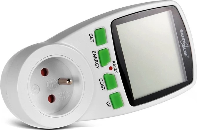 Merilnik porabe energije Greenblue GB202, 0 - 9999 W, bel